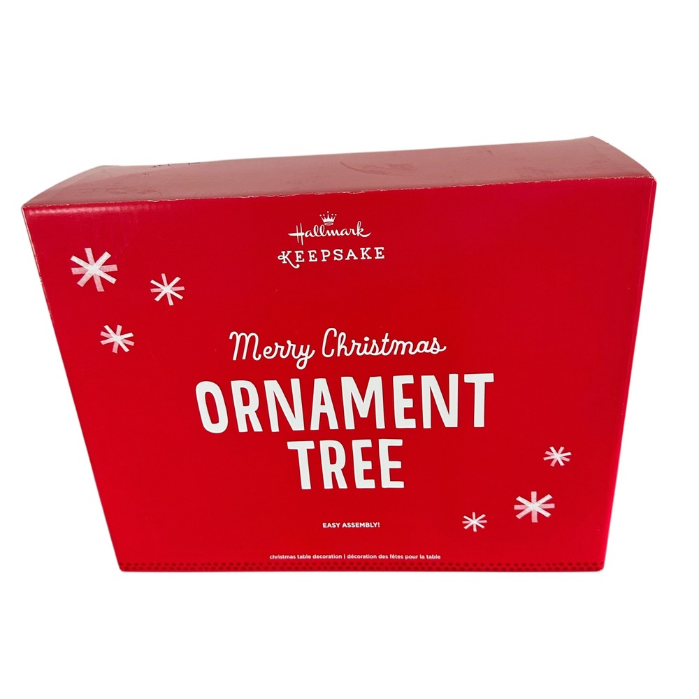 Hallmark Keepsake Merry Christmas Ornament Tree Metal Display Stand 24 Inch